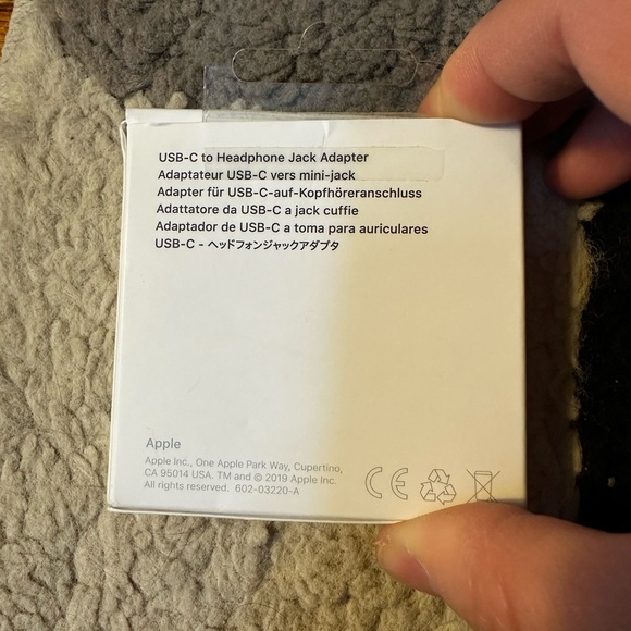 Apple USB-C to Headphone Jack Adapter - White - Picture 2 of 2